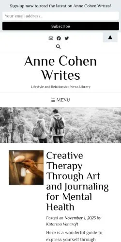 Pré-visualização do site Anne Cohen Writes, meio de Estados Unidos para artigos patrocinados