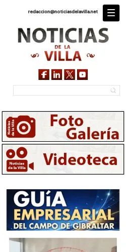 Podgląd witryny Noticias De La Villa, medium z kraju Hiszpania do artykułów sponsorowanych