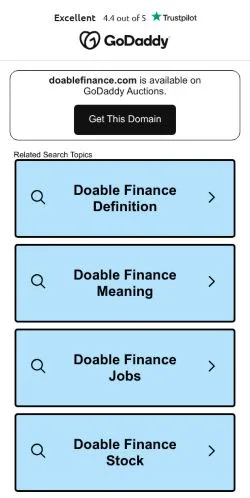 Förhandsvisning av webbplatsen Doable Finance, medium i USA för sponsrade artiklar