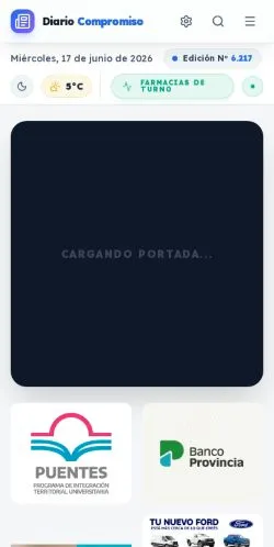 Podgląd witryny Compromiso Diario, medium z kraju Argentyna do artykułów sponsorowanych