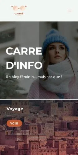 스폰서 기사용 프랑스 매체 Carre D'Info 사이트 미리보기
