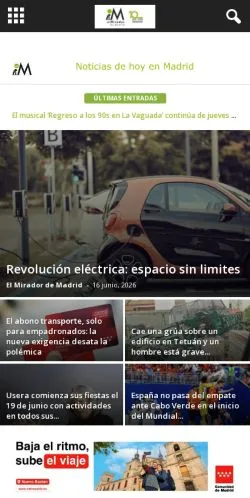 Podgląd witryny El Mirador De Madrid, medium z kraju Hiszpania do artykułów sponsorowanych