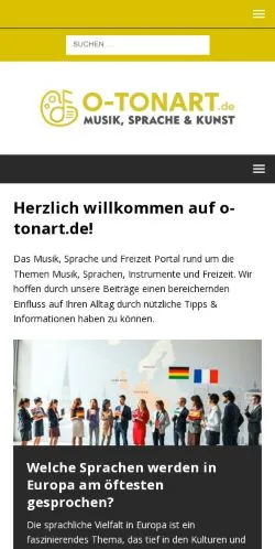 Anteprima del sito O-Tonart, media di Germania per articoli sponsorizzati