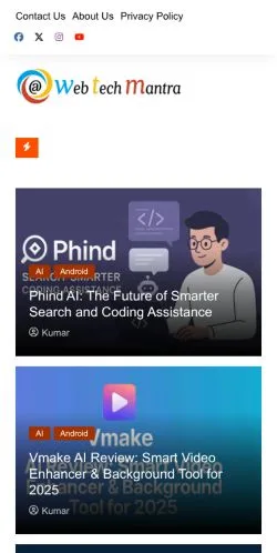 Forhåndsvisning af Web Tech Mantra, medie fra USA til sponsorerede artikler