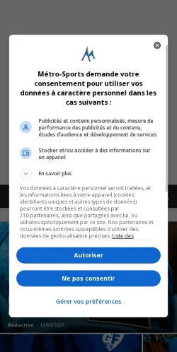 Anteprima del sito Grenoble Foot Info, media di Francia per articoli sponsorizzati