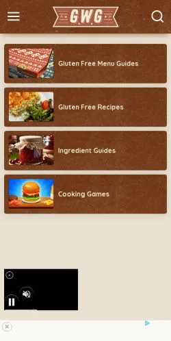 Preview of the Great Without Gluten website, a media outlet in United States for sponsored articles
