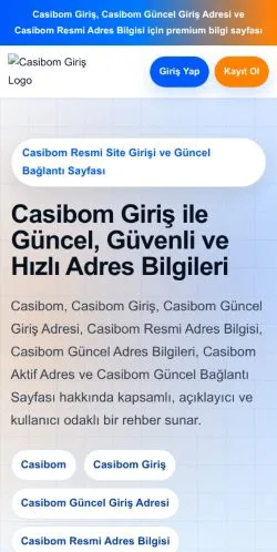 Förhandsvisning av webbplatsen Casibom, medium i Turkiet för sponsrade artiklar