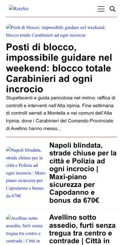 Vorschau der Website ReteSei, Medium aus Italien für gesponserte Artikel