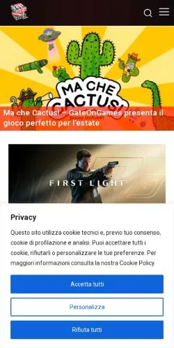 スポンサード記事向けのイタリアメディア、CyberLudusのサイトプレビュー