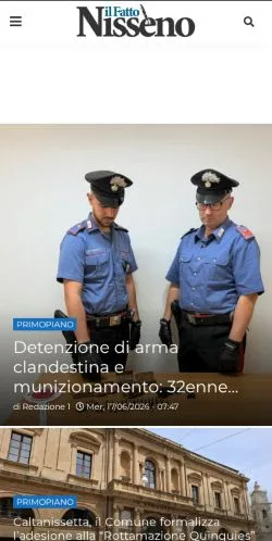 Podgląd witryny il Fatto Nisseno, medium z kraju Włochy do artykułów sponsorowanych