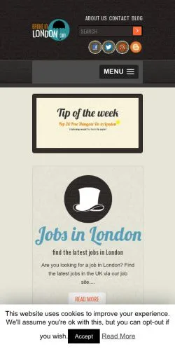 Anteprima del sito Broke In London, media di Stati Uniti per articoli sponsorizzati