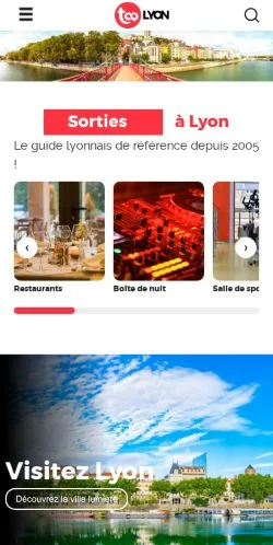 Sponsorlu makaleler için Fransa medyası TooLyon sitesinin önizlemesi