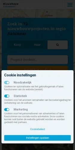 Podgląd witryny Nieuwbouw Aalsmeer, medium z kraju Holandia do artykułów sponsorowanych