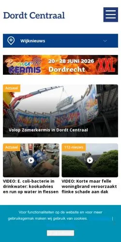 Podgląd witryny DordtCentraal, medium z kraju Holandia do artykułów sponsorowanych
