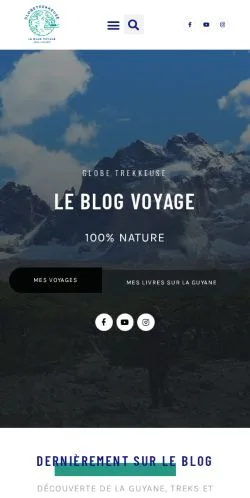 Anteprima del sito Globe Trekkeuse, media di Francia per articoli sponsorizzati