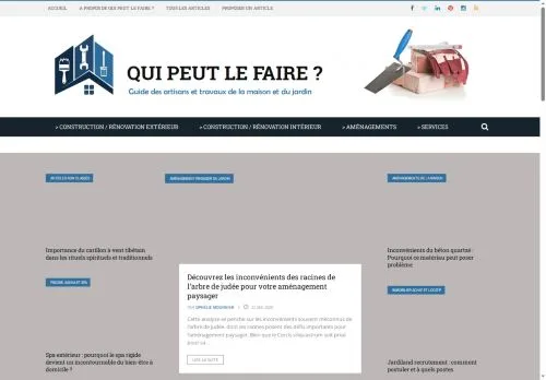 스폰서 기사용 프랑스 매체 Qui Peut Le Faire ? 사이트 미리보기