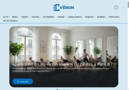 Anteprima del sito Véron, media di Francia per articoli sponsorizzati