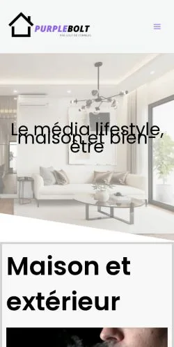 Anteprima del sito Purplebolt, media di Francia per articoli sponsorizzati