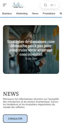 Anteprima del sito Travailler Chez Soi, media di Francia per articoli sponsorizzati