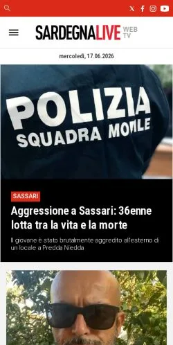 Anteprima del sito Sardegna Live, media di Italia per articoli sponsorizzati