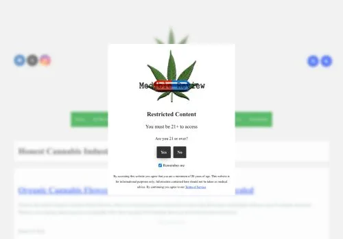 Podgląd witryny Medible Review, medium z kraju Stany Zjednoczone do artykułów sponsorowanych