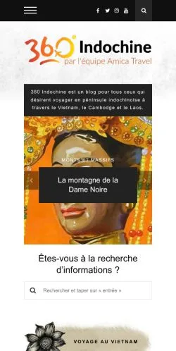 Anteprima del sito 360 Indochine, media di Francia per articoli sponsorizzati