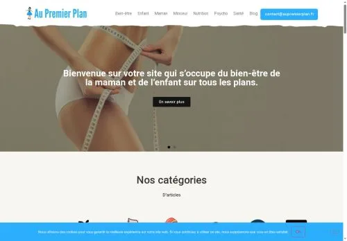 Anteprima del sito Au Premier Plan, media di Francia per articoli sponsorizzati