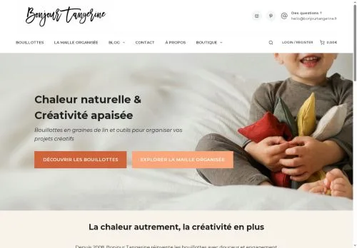 Anteprima del sito Bonjour Tangerine, media di Francia per articoli sponsorizzati