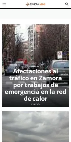 Anteprima del sito Zamora News, media di Spagna per articoli sponsorizzati