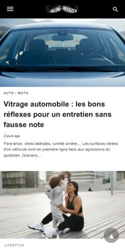 Anteprima del sito Le Blog De Monsieur, media di Francia per articoli sponsorizzati