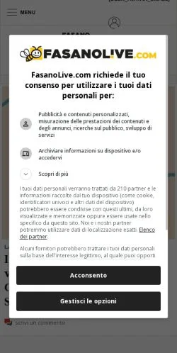 Forhåndsvisning af FasanoLive, medie fra Italien til sponsorerede artikler