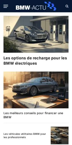 스폰서 기사용 프랑스 매체 BMW-ACTU 사이트 미리보기
