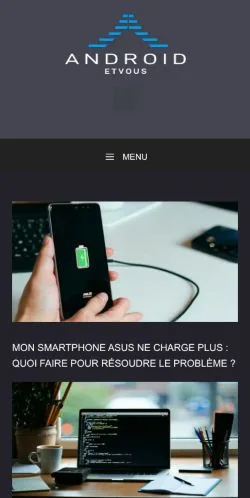 스폰서 기사용 프랑스 매체 Android Et Vous 사이트 미리보기