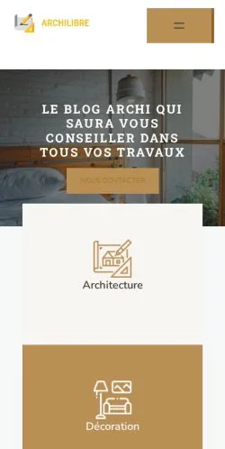 Anteprima del sito Archilibre, media di Francia per articoli sponsorizzati