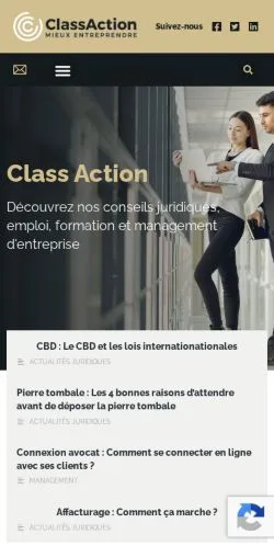 Anteprima del sito Class Action, media di Francia per articoli sponsorizzati