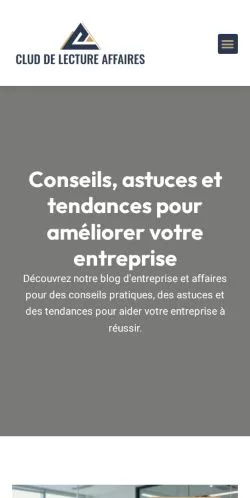 Anteprima del sito Blog Entreprise Affaires, media di Francia per articoli sponsorizzati