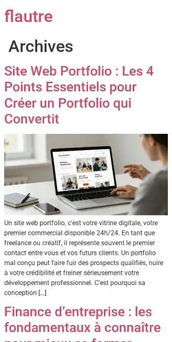スポンサード記事向けのフランスメディア、Flautreのサイトプレビュー