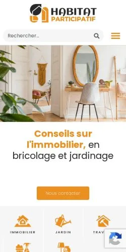 Anteprima del sito Habitat Participatif, media di Francia per articoli sponsorizzati