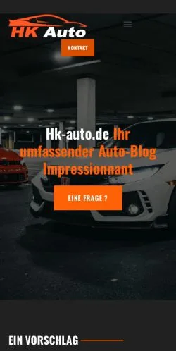 スポンサード記事向けのドイツメディア、HK Autoのサイトプレビュー