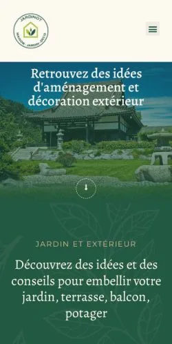 Anteprima del sito Jardinot, media di Francia per articoli sponsorizzati