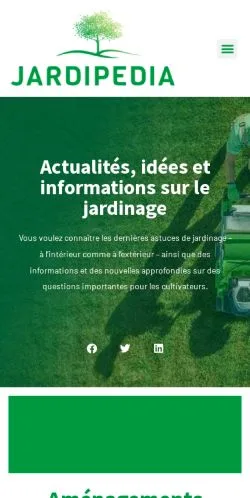 Sponsorlu makaleler için Fransa medyası Jardipedia sitesinin önizlemesi
