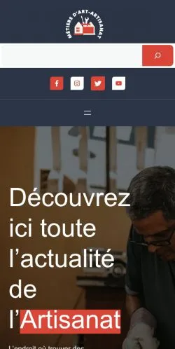 Anteprima del sito Métiers d'Art et Artisanat, media di Francia per articoli sponsorizzati