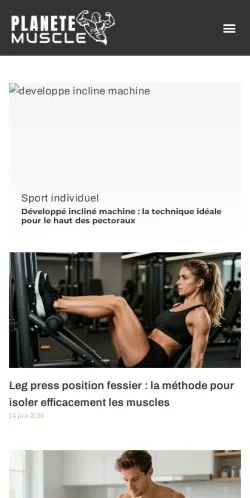 Forhåndsvisning af Planète Muscle, medie fra Frankrig til sponsorerede artikler