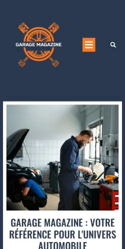 Anteprima del sito Garage Magazine, media di Francia per articoli sponsorizzati