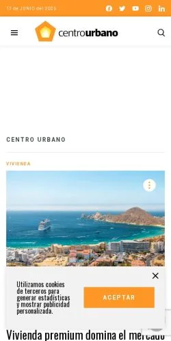 Anteprima del sito Centro Urbano, media di Spagna per articoli sponsorizzati