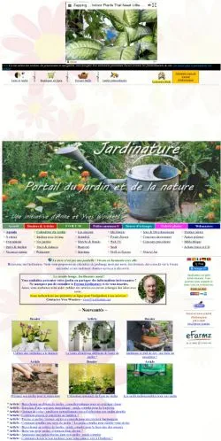 Podgląd witryny Jardinature, medium z kraju Francja do artykułów sponsorowanych