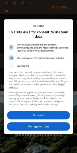 Podgląd witryny In Africa And Beyond, medium z kraju Stany Zjednoczone do artykułów sponsorowanych
