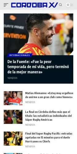 Anteprima del sito Cordoba XV, media di Argentina per articoli sponsorizzati