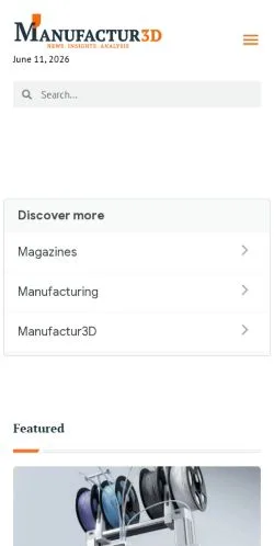 Anteprima del sito Manufactur3D, media di Stati Uniti per articoli sponsorizzati
