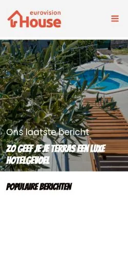 Podgląd witryny Eurovision House, medium z kraju Holandia do artykułów sponsorowanych